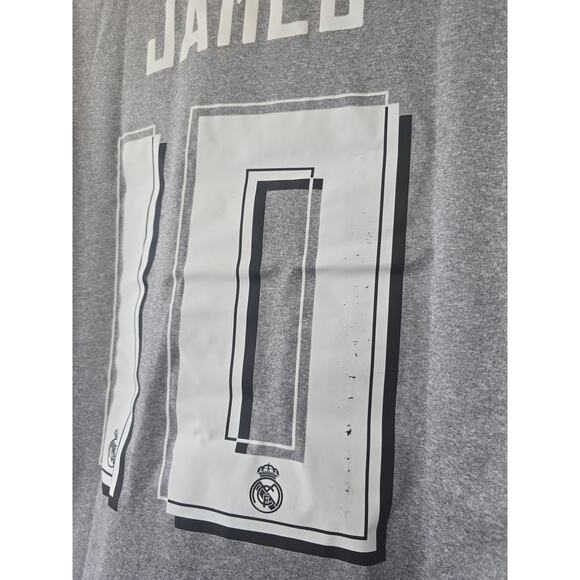 Adidas Real Madrid 2015 James #10 Jersey Gray Climalite Soccer Shirt LFP Men’s S - Picture 5 of 12